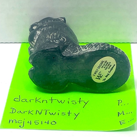 NWOT Vintage The Wolf Sculptures Canada Soapstone Beaver - Picture 12 of 16